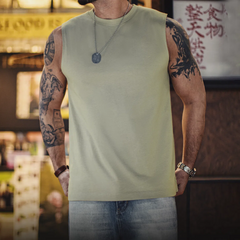 MADEN Herren Sport Tank Top - 100% Baumwolle