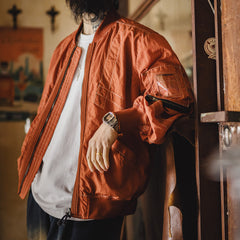 MADEN Orange MA-1 Bomberjacke