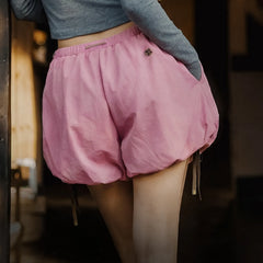 MADEN Women's Bubble Hem Mini Skort
