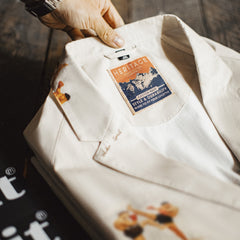 MADEN Fighter Prints Casual Blazer-Hemd