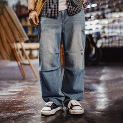 MADEN Paratrooper Distressed Denim Jeans
