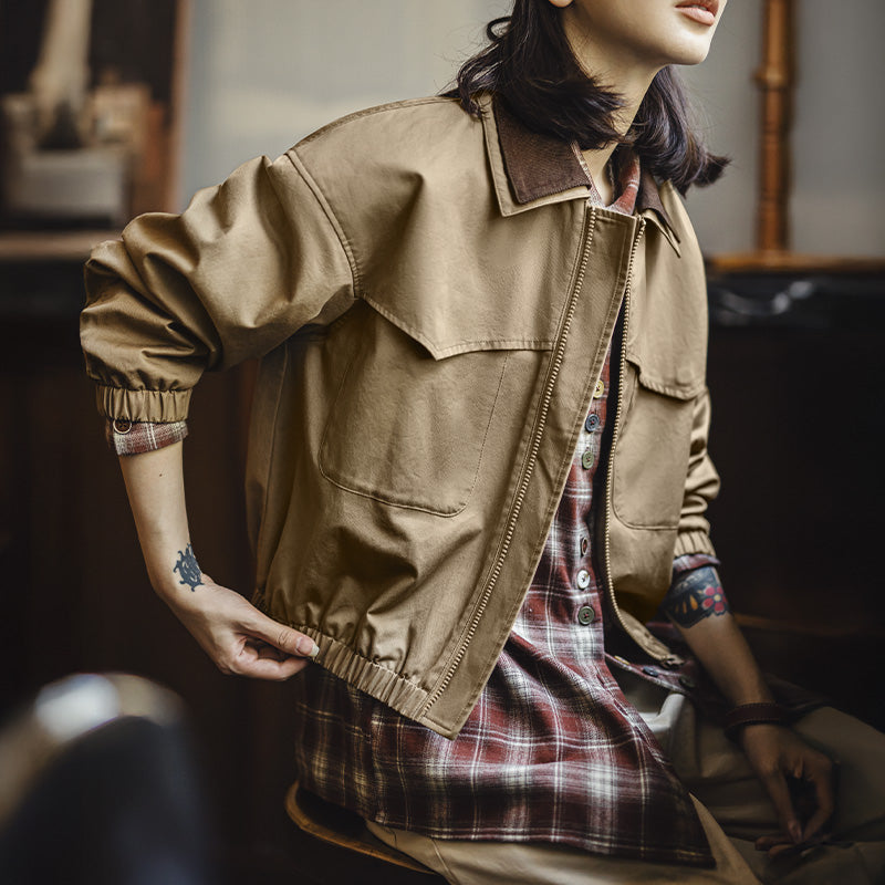 MADEN Women’s Barn Jacket - Corduroy Collar