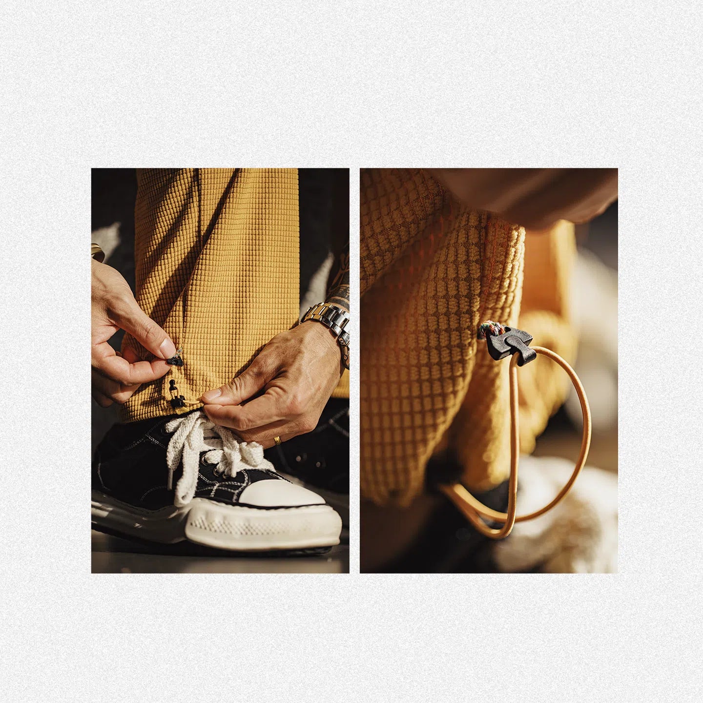 MADEN Karierte Cord-Hose – Relaxed Fit