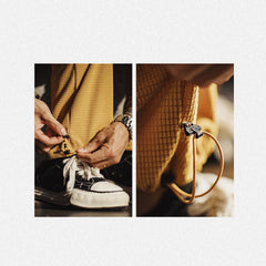 MADEN Karierte Cord-Hose – Relaxed Fit