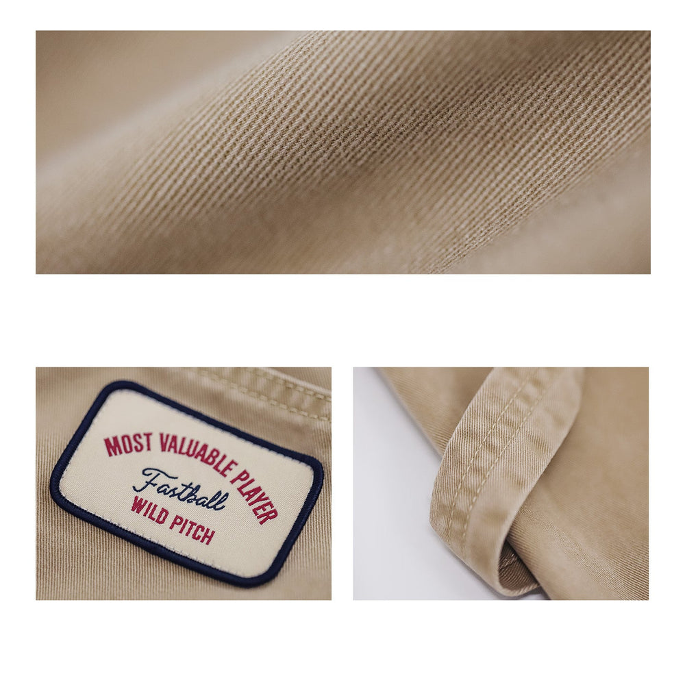 MADEN Vintage Cargo Canvas Straight-Leg Pants