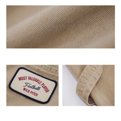 MADEN Vintage Cargo Canvas Straight-Leg Pants