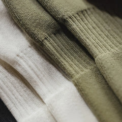 MADEN Men's Breathable Cotton Knit Crew Socks