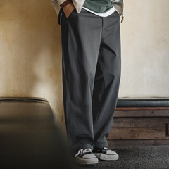 MADEN Herringbone Pleated Pants