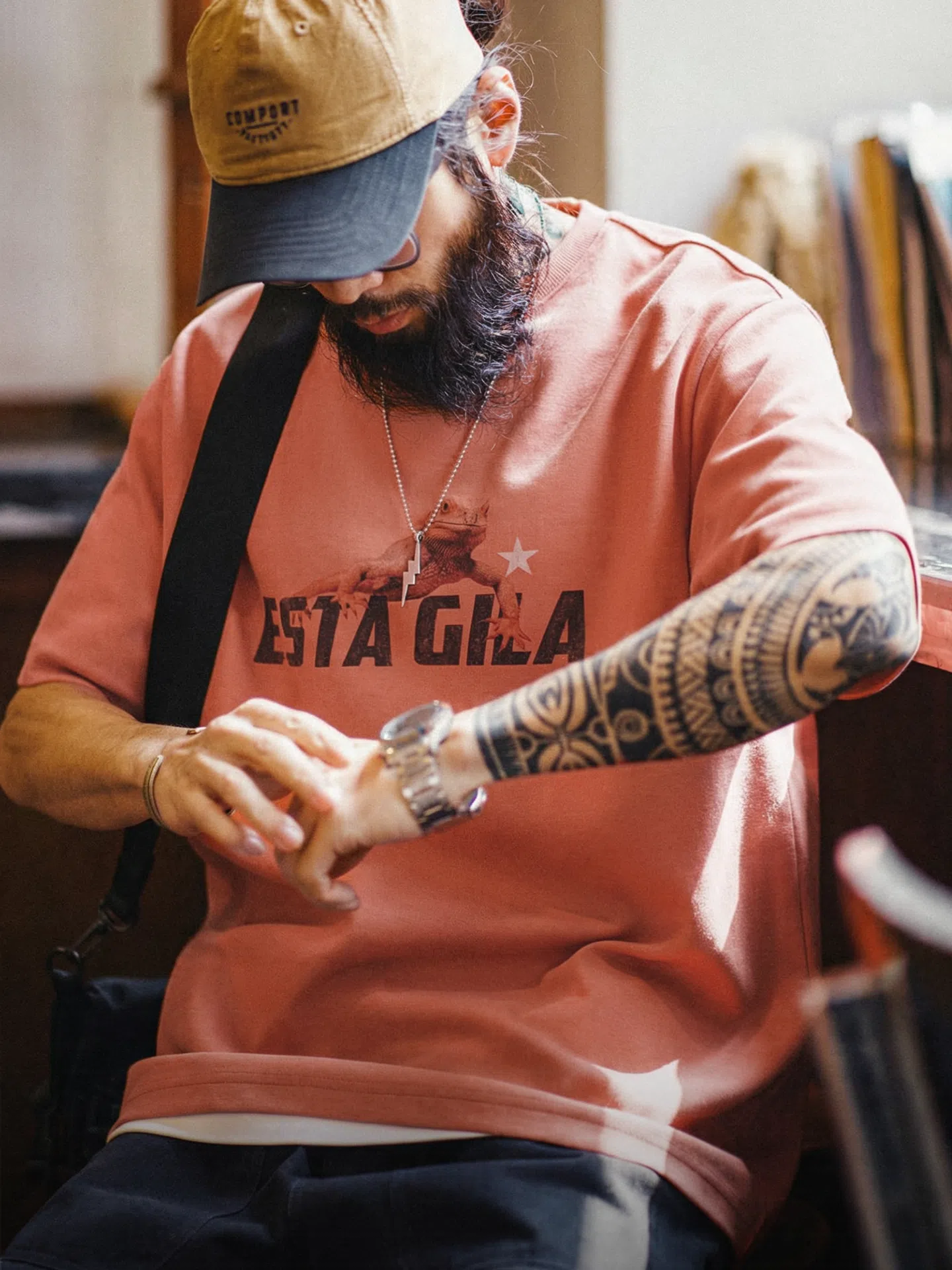 Men's Vintage Printed T-Shirt