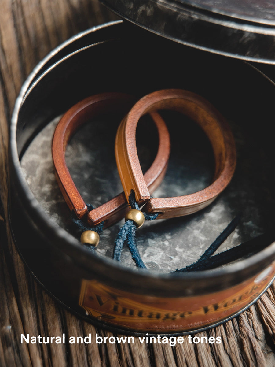 MADEN Vegetable-Tanned Leather Bracelet