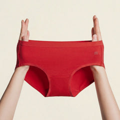 MADEN Women's Modal Red Brief Underwear for Daily Wear