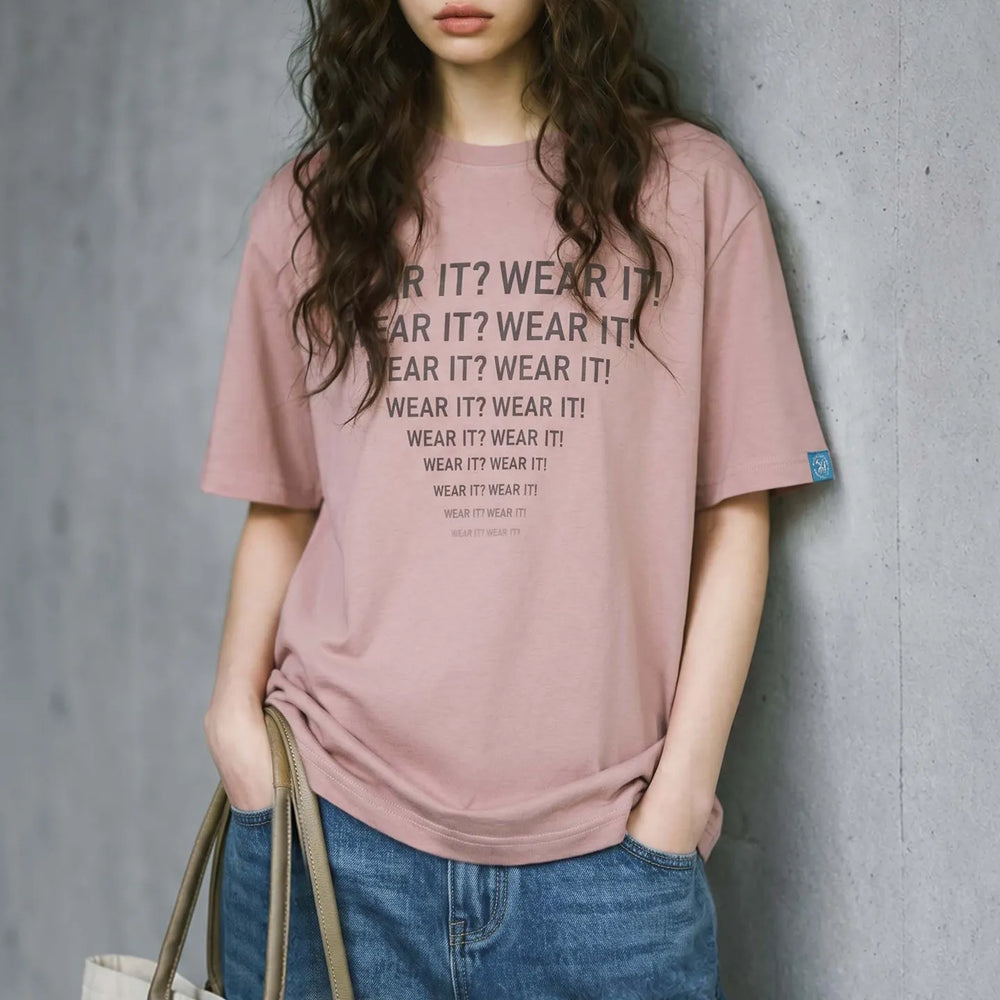MADEN Women's Loose-Fit Printed Lyocell Short-Sleeve T-Shirt