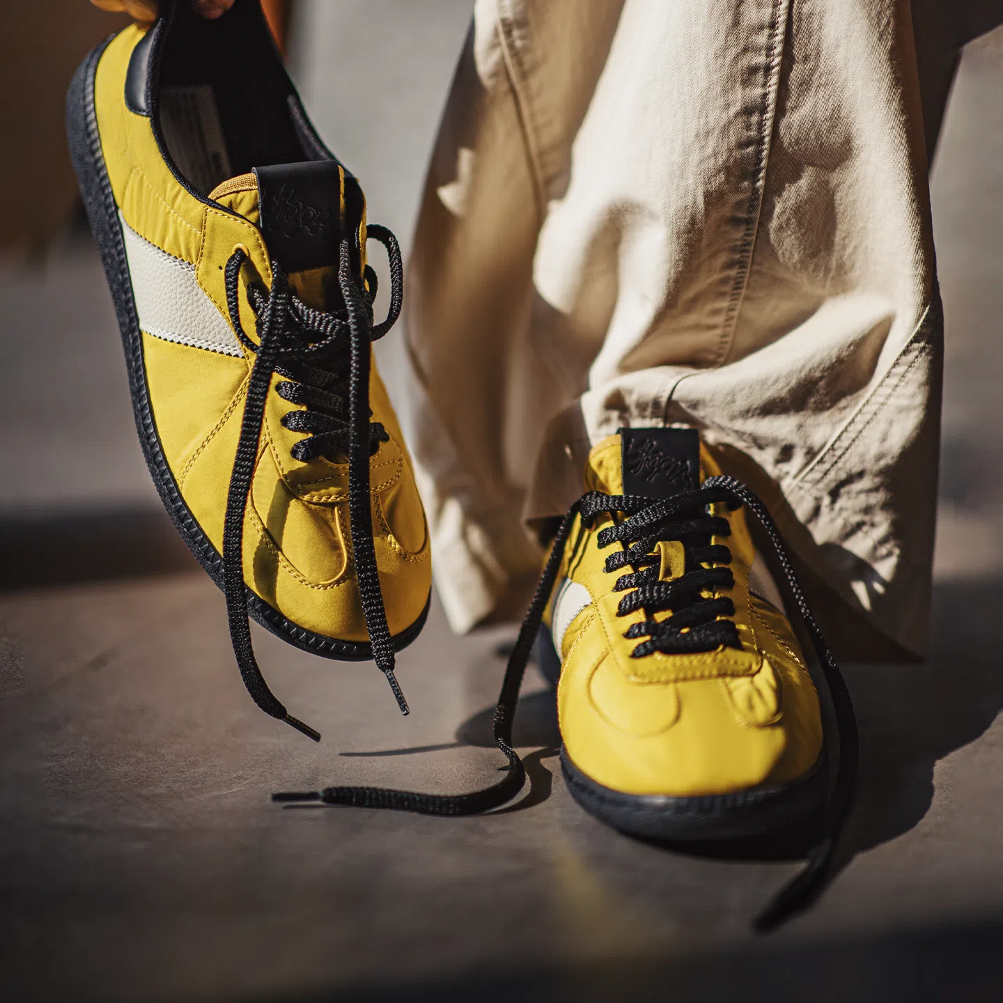 MADEN Yellow Vintage Trainer Shoes
