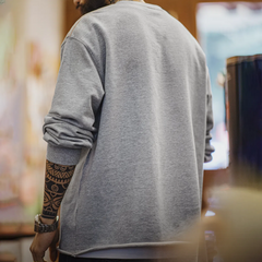 Sudadera estampada con dobladillo enrollado 100% algodón MADEN