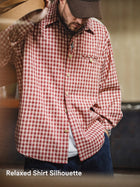 MADEN Men's Solid Color Cotton Button-Down Shirt thumbnail
