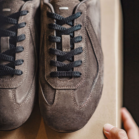 MADEN Ultra Soft Brown German Trainers Shoes