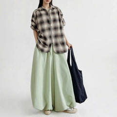 MADEN Peachskin Balloon Pants Wide-Leg