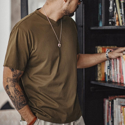 MADEN Sorona Cooling Quick-Dry V-Neck Tee