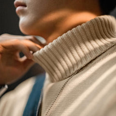 Veste pull vintage Maden - Modèle en maille épaisse 
