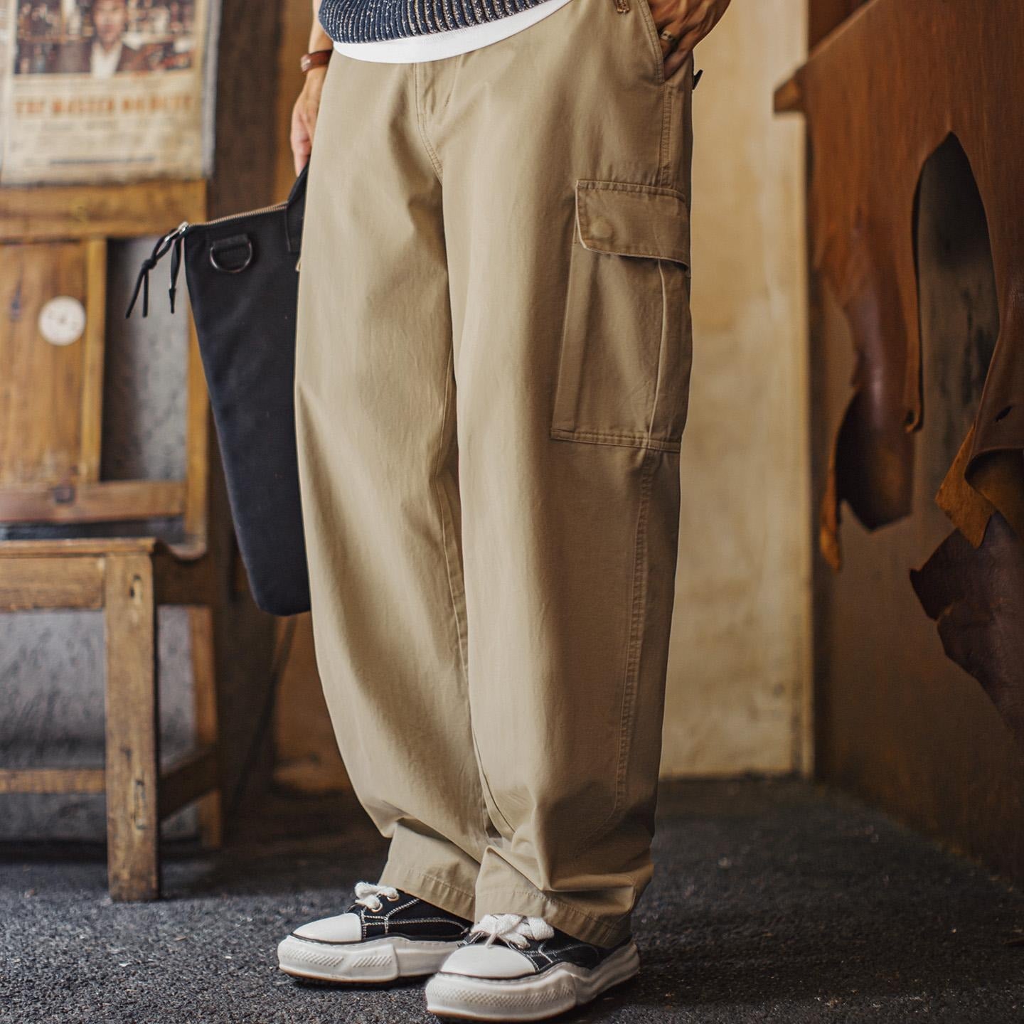 MADEN Men's Heavyweight Cotton M65 Cargo Pants
