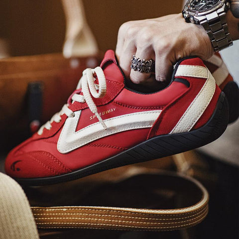MADEN Retro Red Racing Shoes
