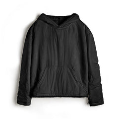 MADEN Daunengefütterter Stepp-Hoodie mit Kängurutasche