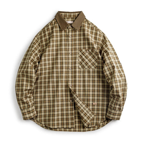 MADEN Patckwork Checked Shirt