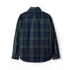 MADEN Herren Retro Karohemd - 100% Baumwolle