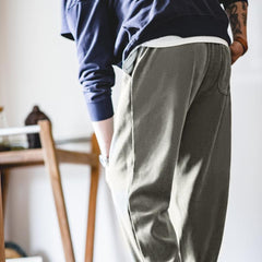 MADEN Herren Schwergewicht Baumwoll Chenille Relaxhose