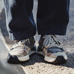MADEN Herren Retro Wildleder Trainer mit grober Sohle