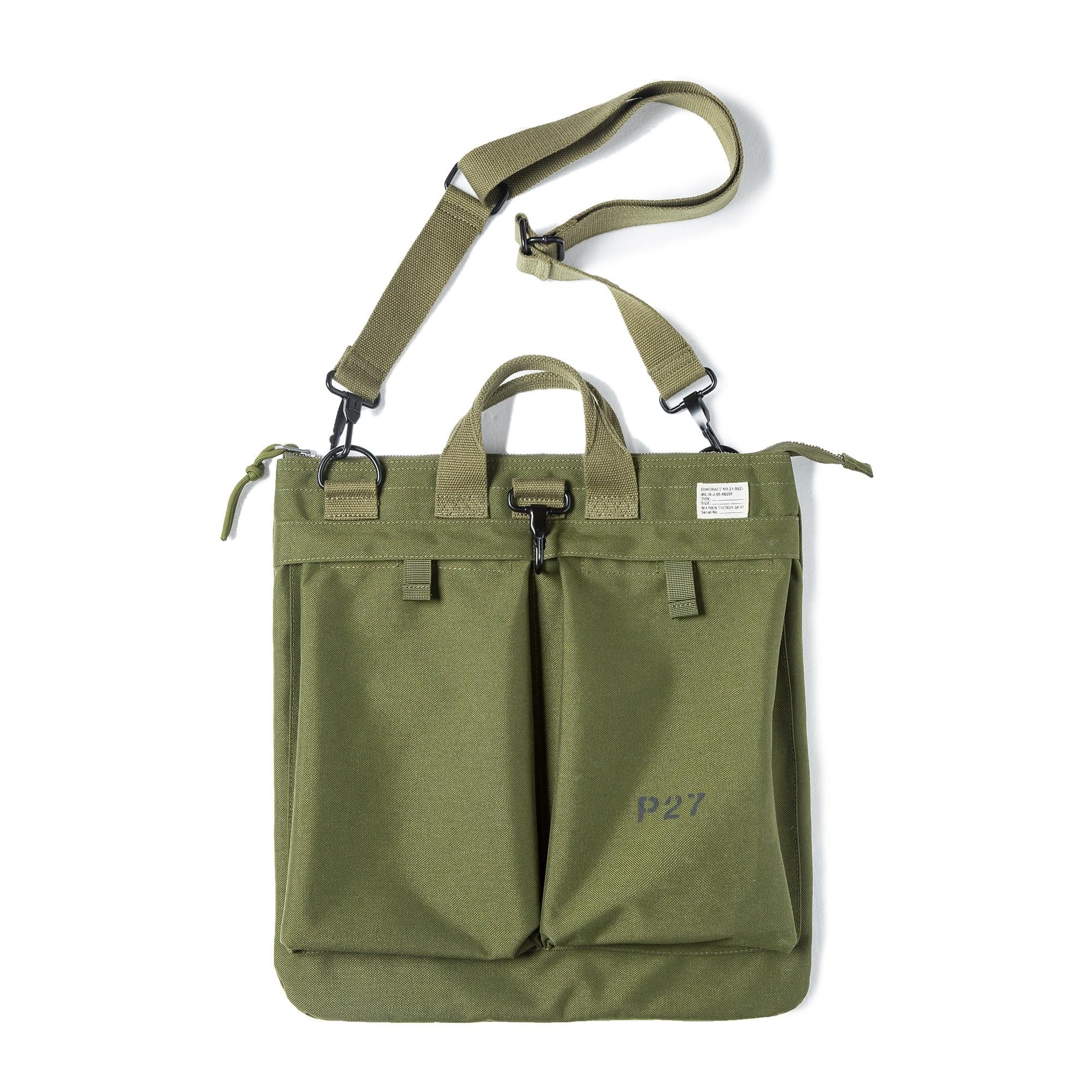 MADEN Retro Canvas Helm Messenger Schultertasche