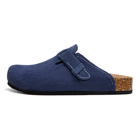 Maden Humpback Blue Mules - Closed-Toe Clogs