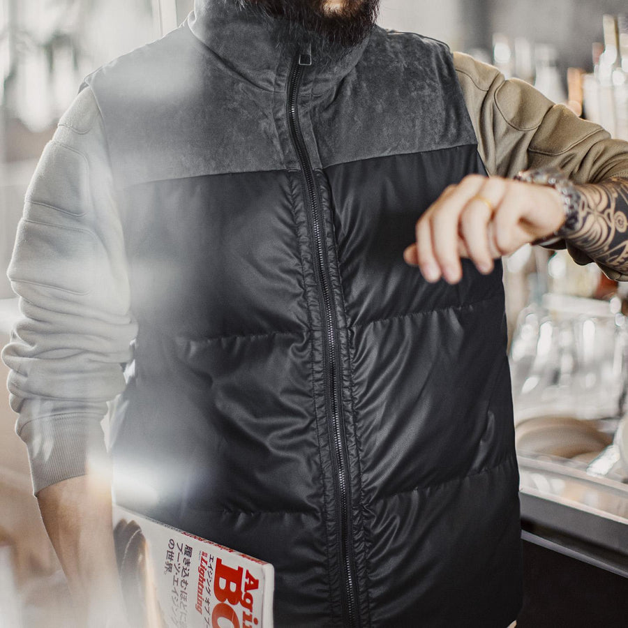 MADEN Men's Quilted Puffer Vest for Outdoor Wear