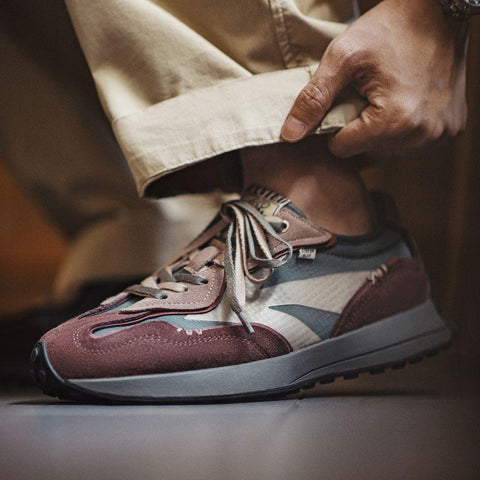 MADEN Herren-Sneaker Chunky Atmungsaktiv Retro Jogging 