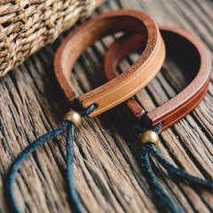 MADEN Vegetable-Tanned Leather Bracelet