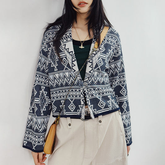 MADEN Navajo Cardigan V-Neck Sweater