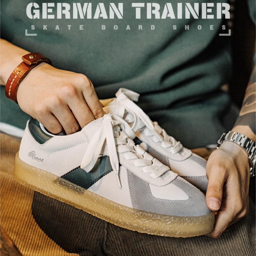 MADEN Herren Retro Sneakers mit grober Sohle aus Wildleder