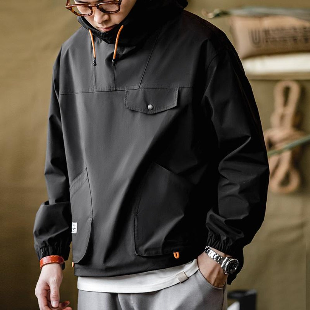 MADEN Herren Outdoor Kapuzenjacke