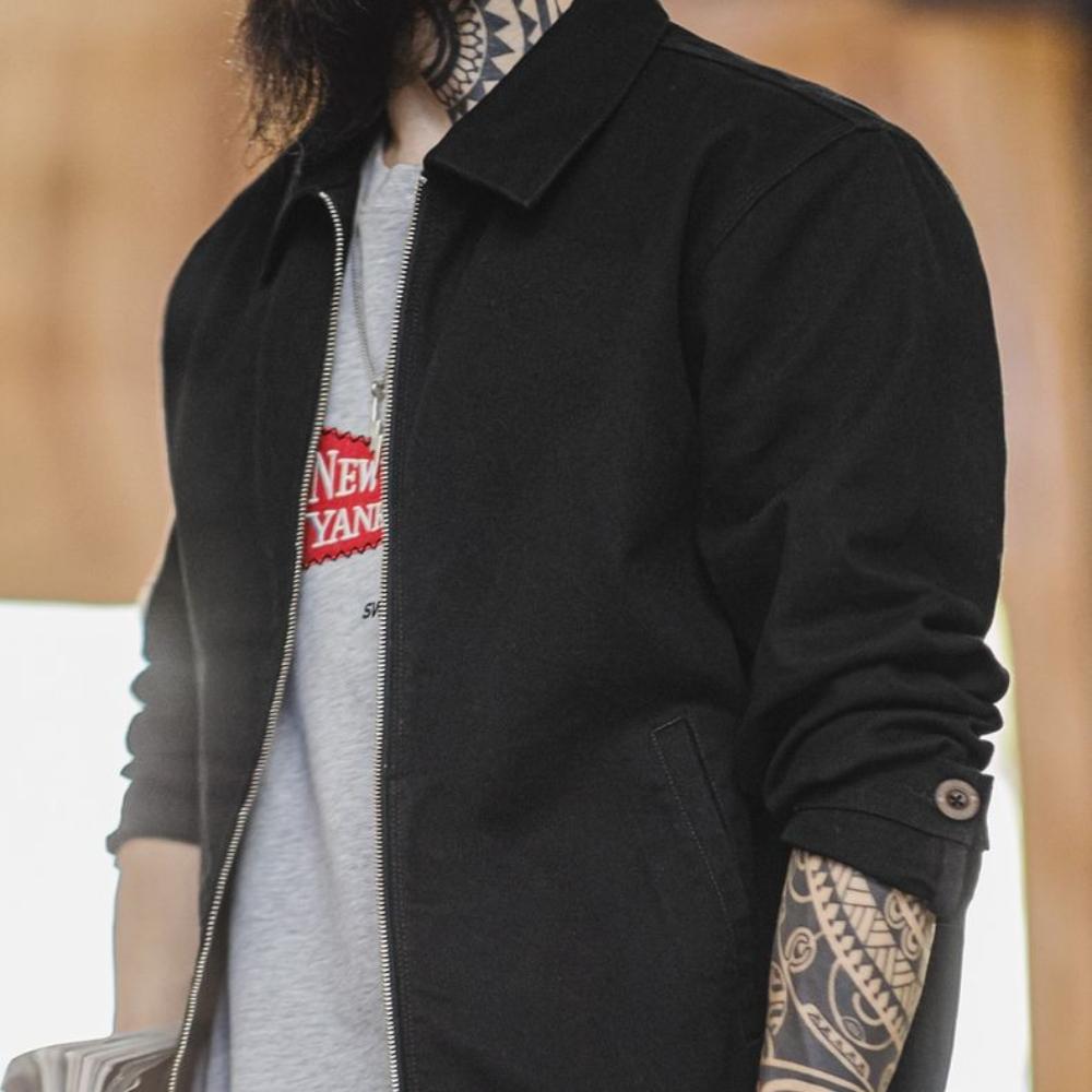 Chaqueta Retro para Hombre MADEN de Algodón Pesado Estilo Casual
