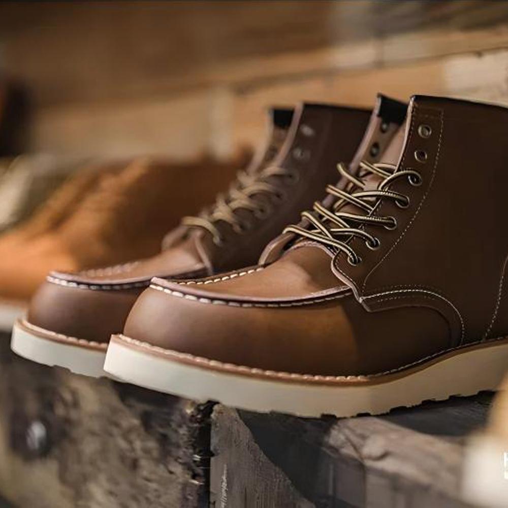MADEN Klassische 875 Leder Arbeitsstiefel für Herren