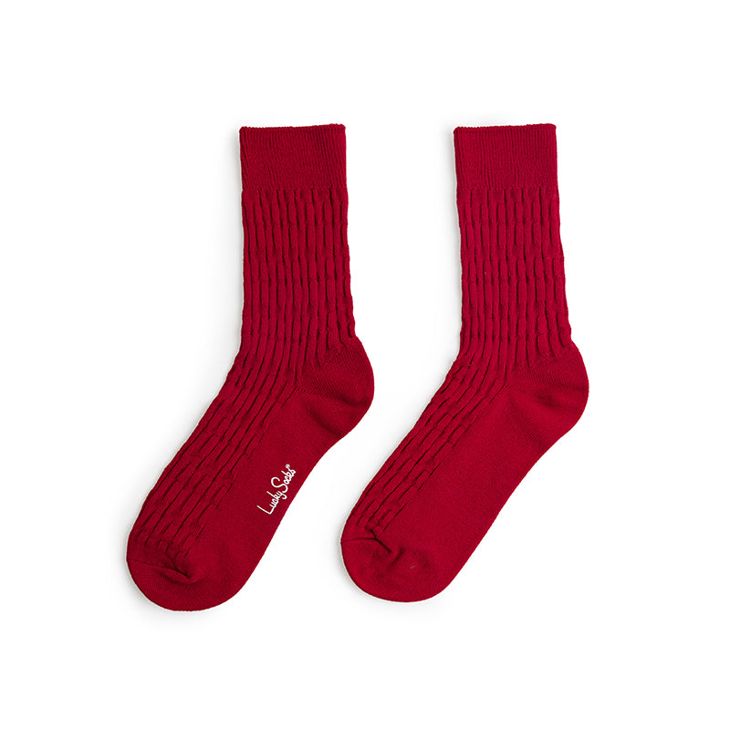 MADEN Knitted Vintage Mid-Calf Sport Socks