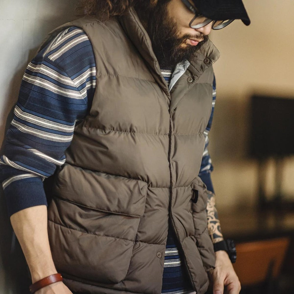 MADEN Down Vest – White Duck Down Filling