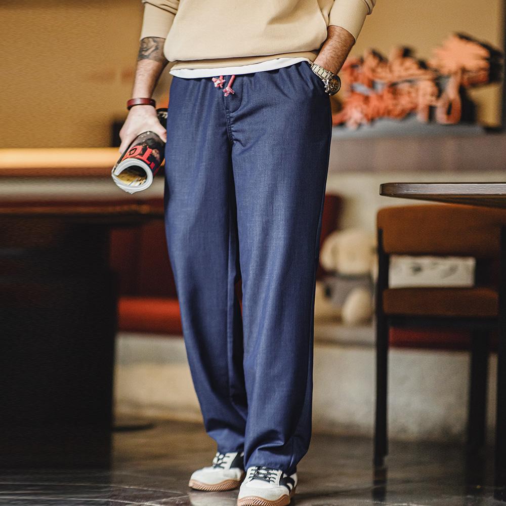 Jeans rectos sueltos con tacto de Tencel retro MADEN