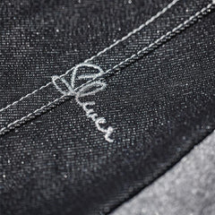 MADEN Herren Selvedge Raw Denim Gerade Bein Slim Fit Jeans