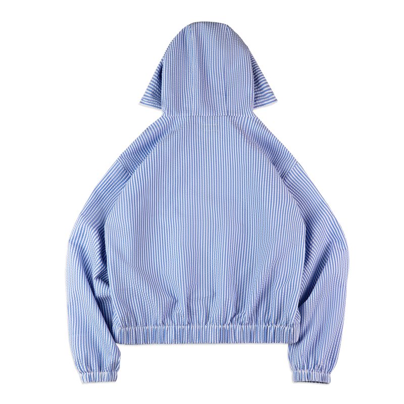 MADEN Striped Lightweight Shirt Jacket