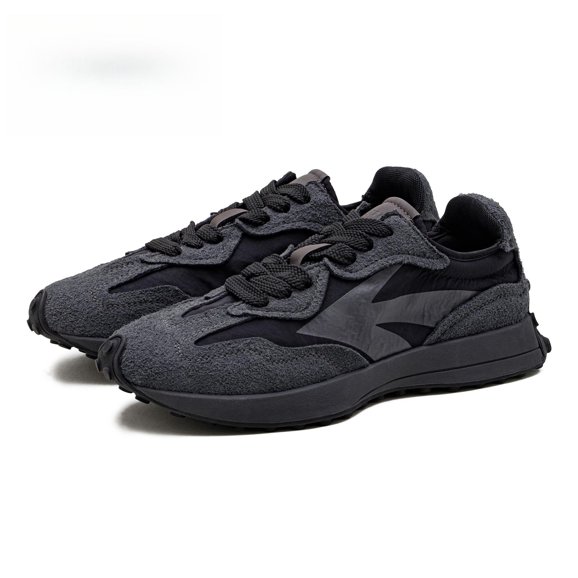 Chaussures Maden Retro Black Warrior pour hommes, baskets basses à semelle épaisse, polyvalentes et confortables, idéales pour le jogging et les loisirs. 