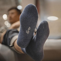 MADEN Retro Anker Print Mid-Top Baumwollsocken