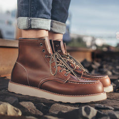 MADEN Klassische 875 Leder Arbeitsstiefel für Herren