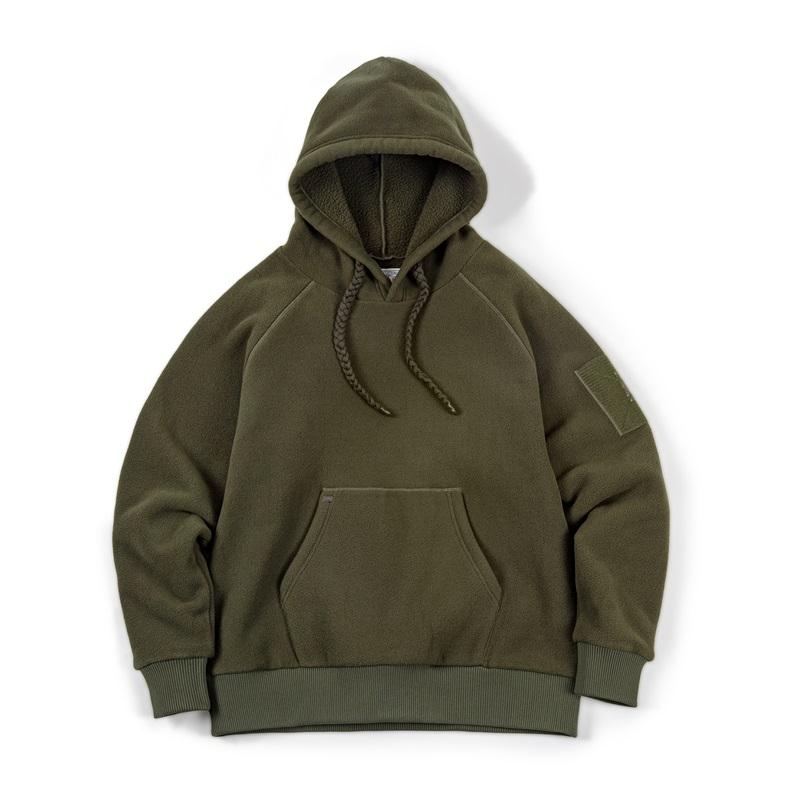 Sudadera polar con capucha de peso pesado MADEN