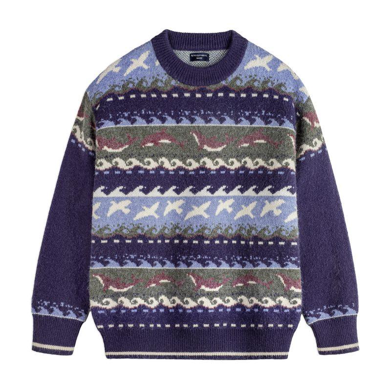 MADEN Herren Fair Isle Strickpullover